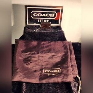 Coach Brown Dust Bag & Coach Hang Tag